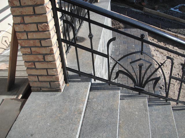 Facing of steps by granite plates Dymovsky  =>Following