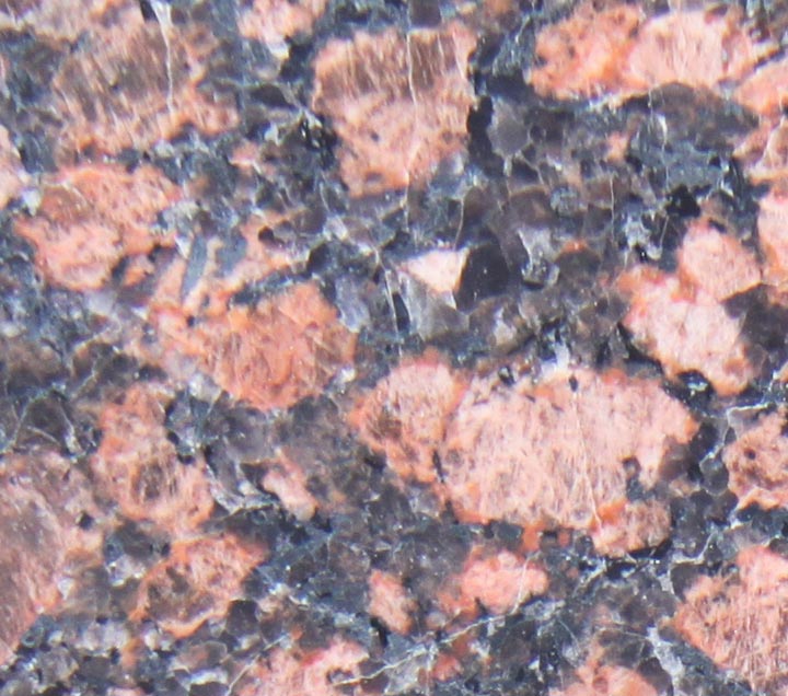 The polished granite, deposit Dymovsky (Baltic)