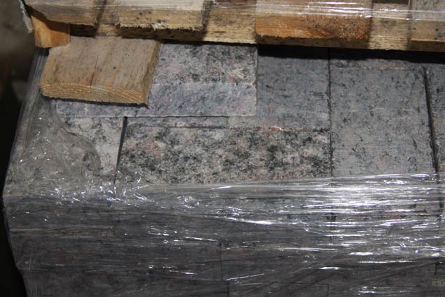 Granite stone blocks Ladoga, sawing and thermoprocessed.  =>Following