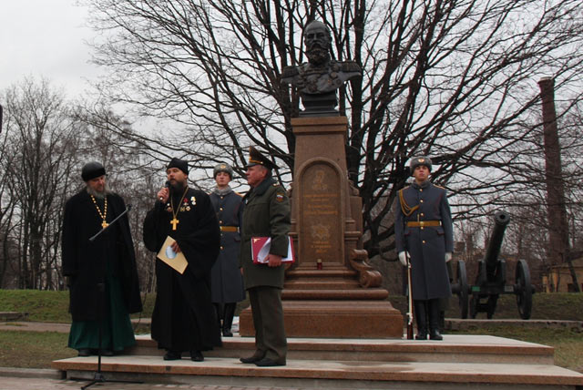 The dedication of the monument to Grand Duke Mikhail N. Romanov on November 19, 2013 from media reports