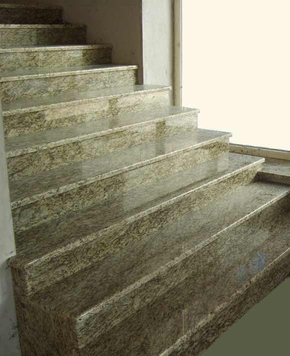 Ladder granite, from granite Giallo Ornamental, Brazil.  =>Following
