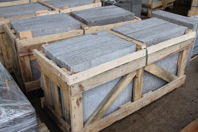 Granite tile (Vozrozhdenie), thermoprocessed 600х600х30.  =>Following