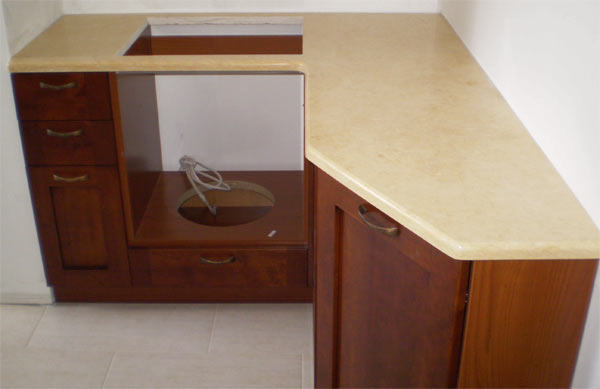 Table-top from marble Crema Marfil, Spain.  =>Following