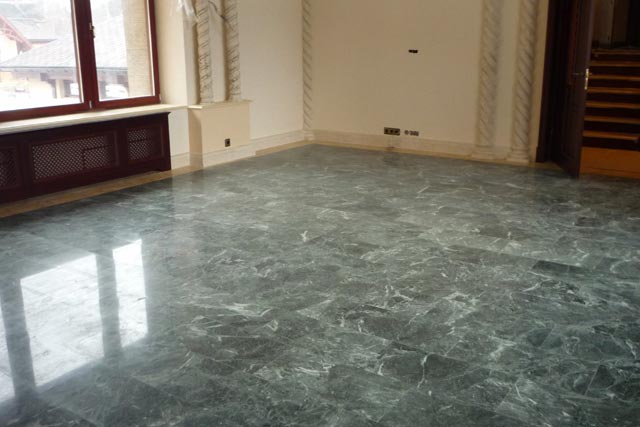 Facing of floors by marble the Zmeevic.  =>Following