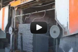 YouTube Video Manufacture of granite slabs of Balmoral Red, Baltic brown, Kuru grey