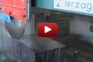 YouTube Video Cut granite slabs and curbs<br> on the machine TERZAGO RTS 37